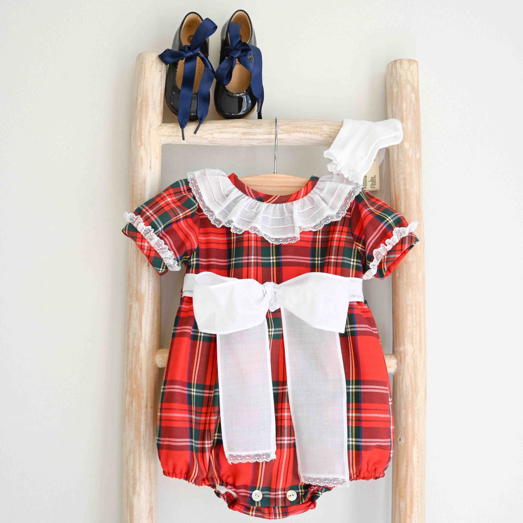 Christmas Tartan romper