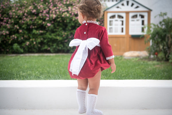 Burgundy romper