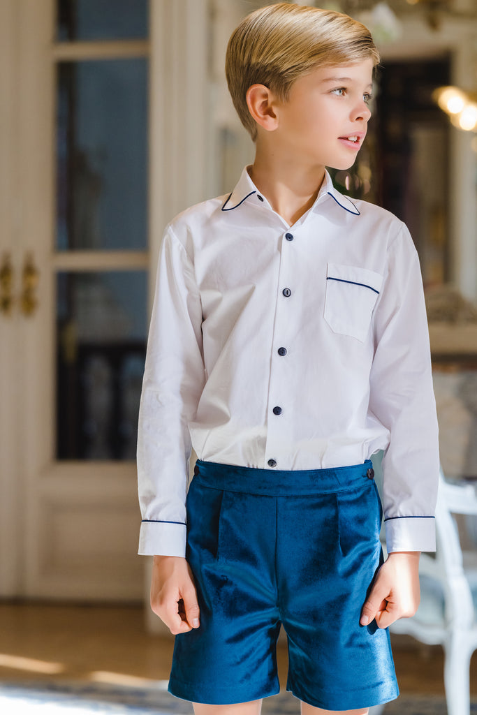 Mysterious Blue Velvet Boy set