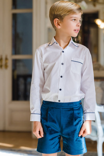 Mysterious Blue Velvet Boy set