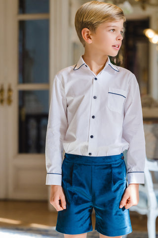 Mysterious Blue Velvet Boy set