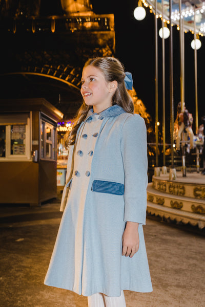 Stone Tartan Princess Coat