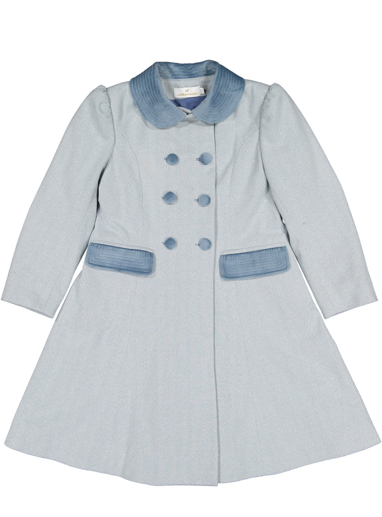 Stone Tartan Princess Coat