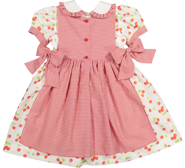 Classic Cherries Apron Dress