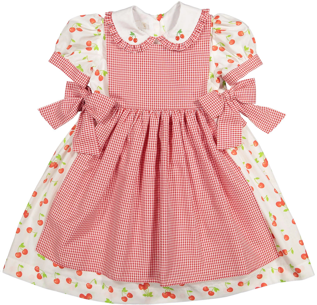 Classic Cherries Apron Dress