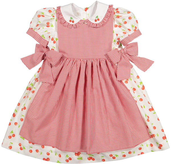 Classic Cherries Apron Dress