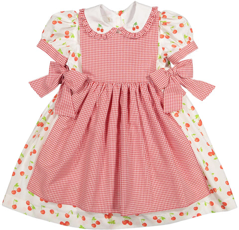 Classic Cherries Apron Dress