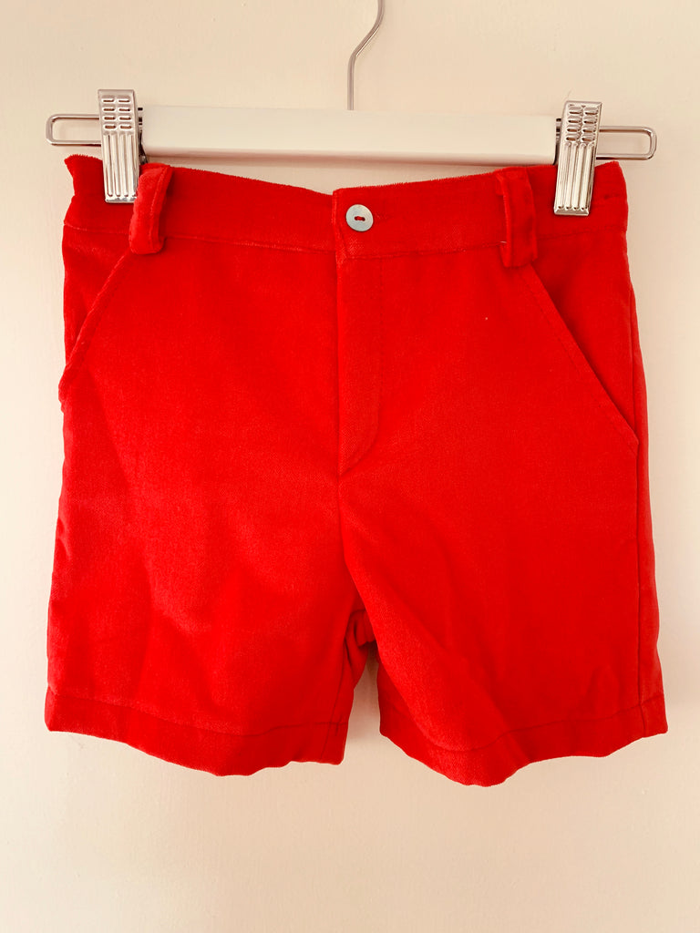 Christmas red velvet shorts