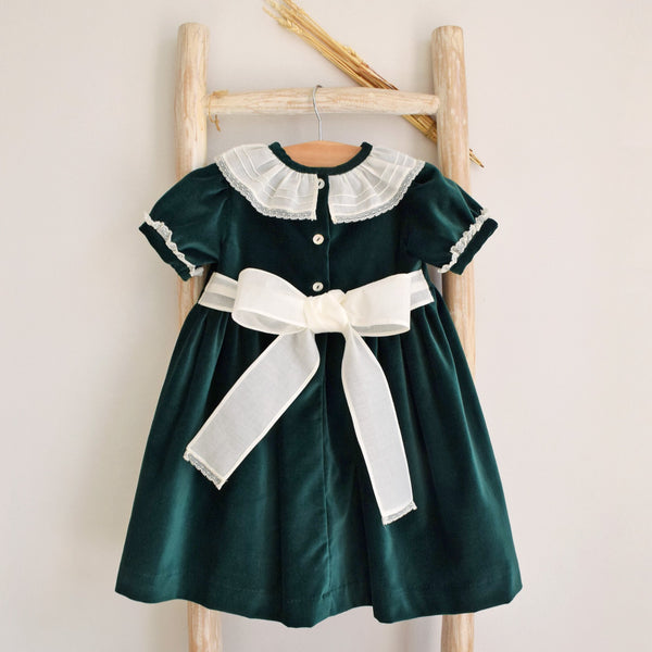 Green Velvet dress