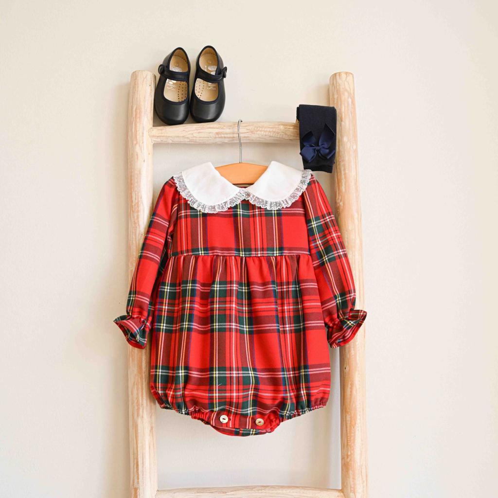 Christmas Tartan romper