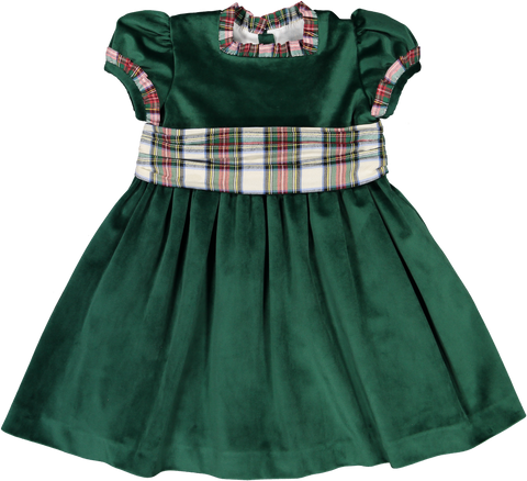 Emerald Green Velvet Dress