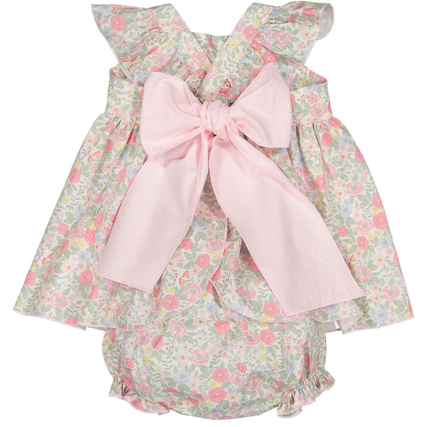 Pink Floral Baby Set