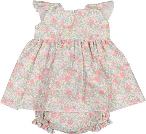 Pink Floral Baby Set