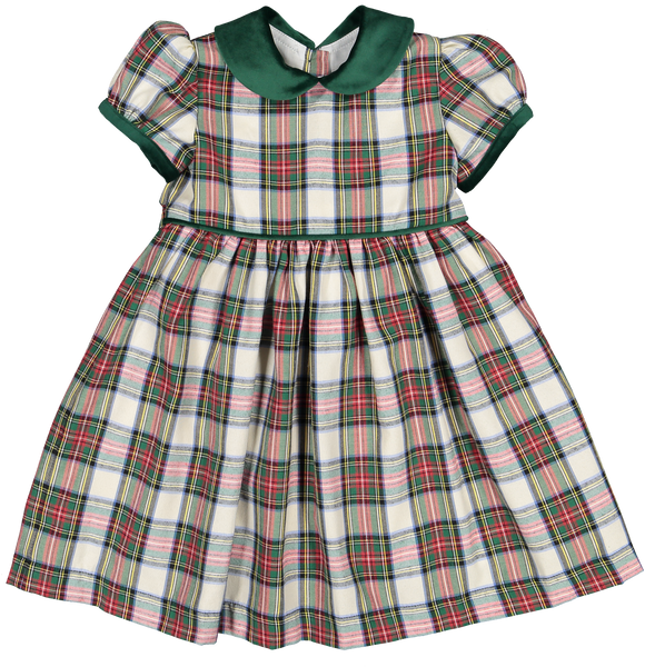 Emerald Green Tartan Dress