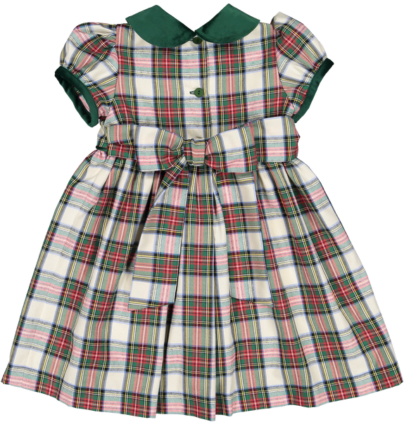 Emerald Green Tartan Dress