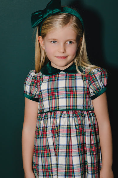 Emerald Green Tartan Dress