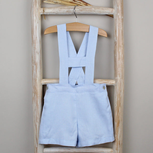 Oliver blue shorts with straps in blue