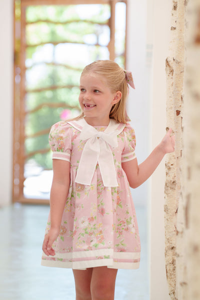 Linen Floral Dress