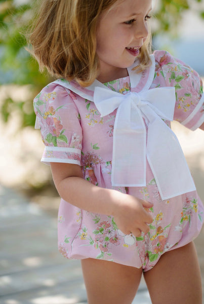Linen Floral Romper