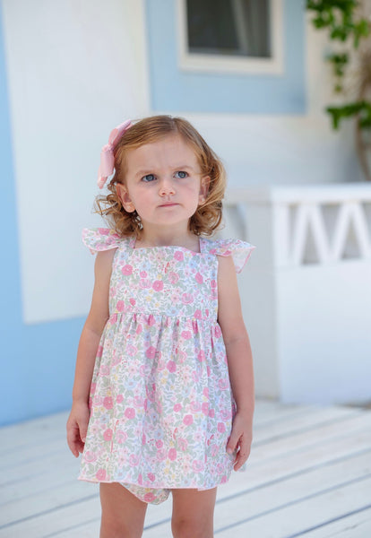 Pink Floral Baby Set