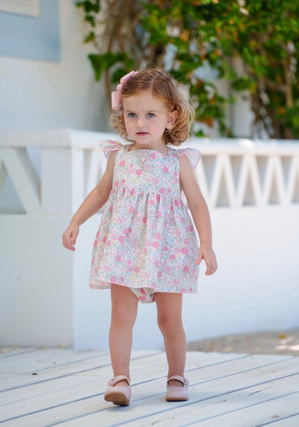 Pink Floral Baby Set
