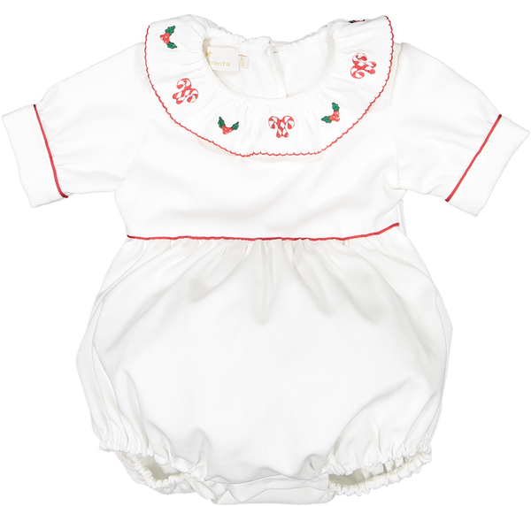 White Christmas romper