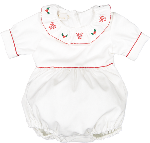 White Christmas romper