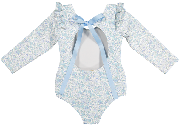 Blue Ditsy Floral Rashguard