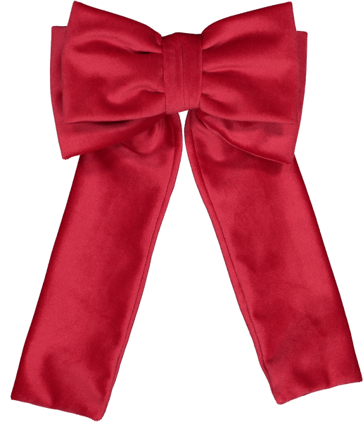 Santa Red Velvet Big Hair Clip