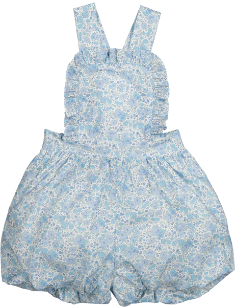 Blue Ditsy Floral girl set