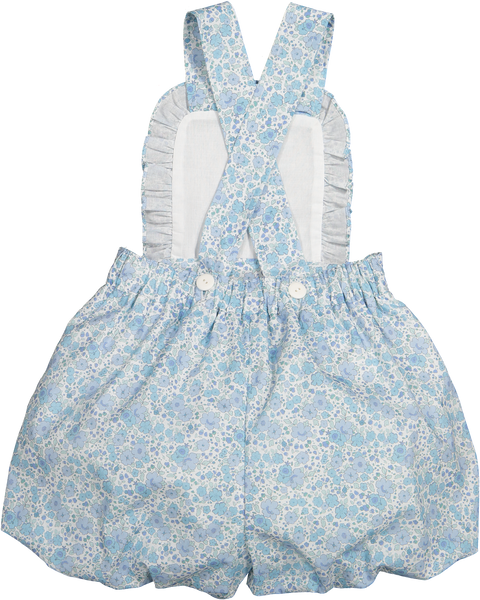 Blue Ditsy Floral girl set