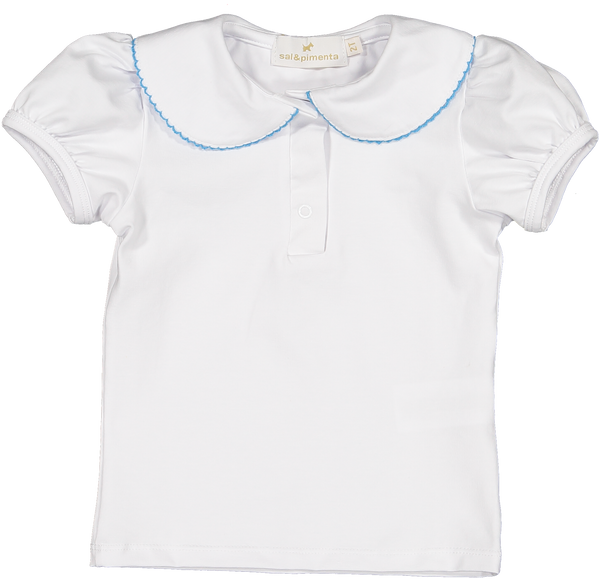 Blue Ditsy Floral girl set