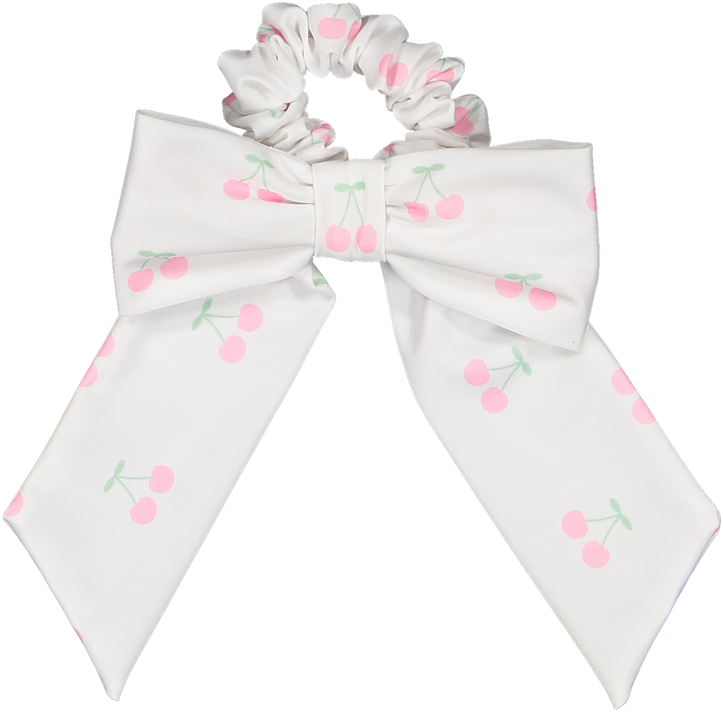 Pink cherries scrunchie