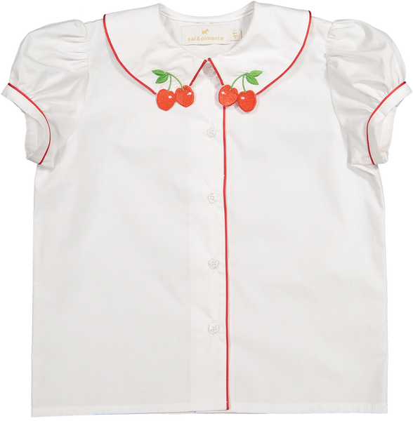 Classic Cherries Skirt and shirt set
