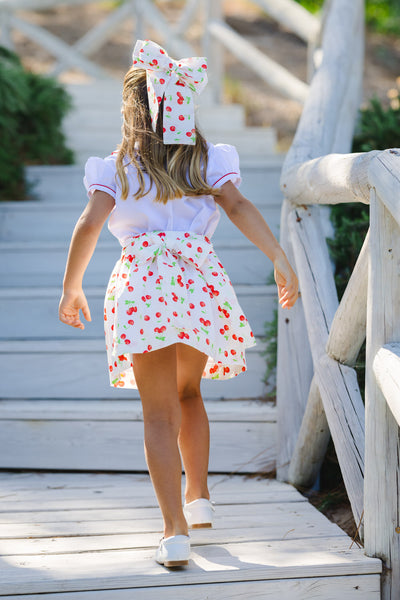 Classic Cherries Skirt and shirt set