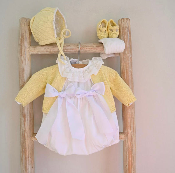 Yellow Cotton booties