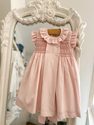 Rosie Stripes Smocked Dress