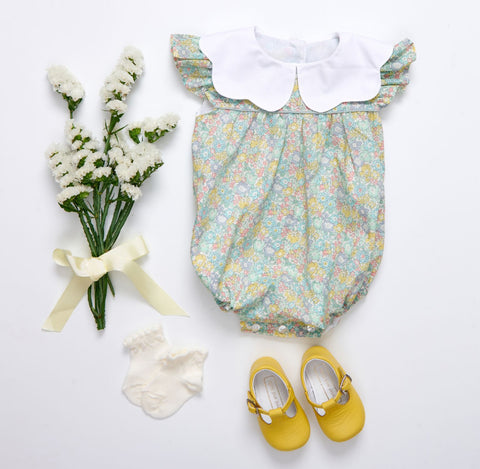 Green Liberty Romper