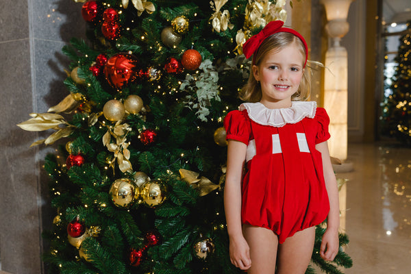 Red Velvet Romper