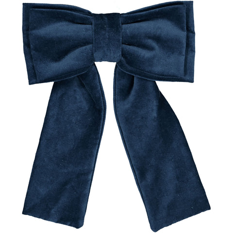 Blue Velvet Hairbow clip