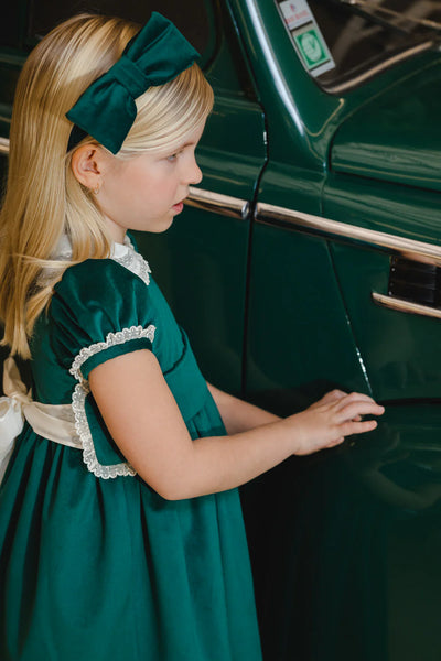 Green Velvet Hairband