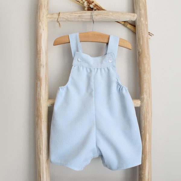 Light blue corduroy shortall