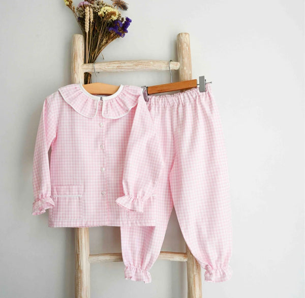 Pink gingham pyjama