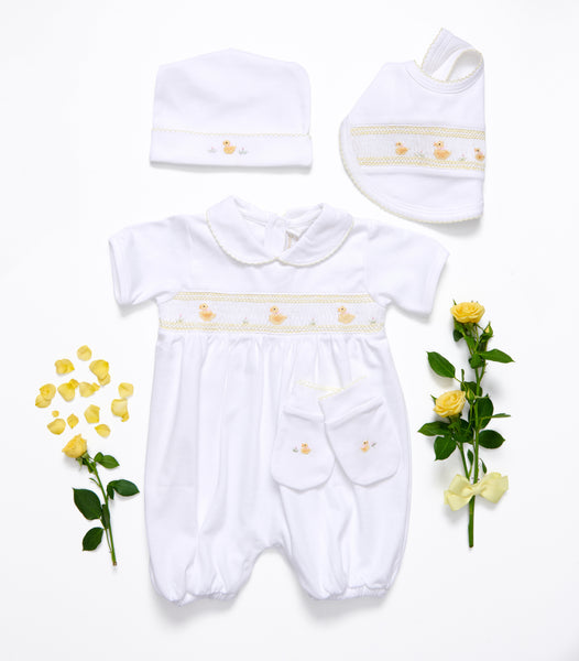 The 3 duckling Hand-smocked Shortie