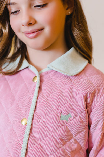 Hot pink quilted jacket