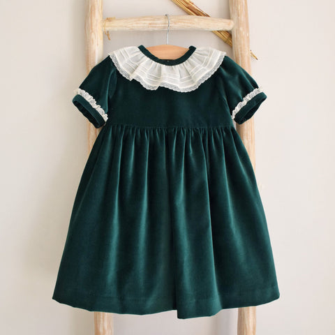 Green Velvet dress