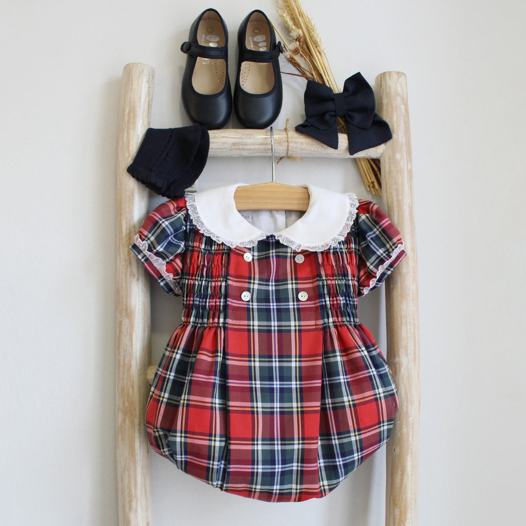 Celia tartan romper